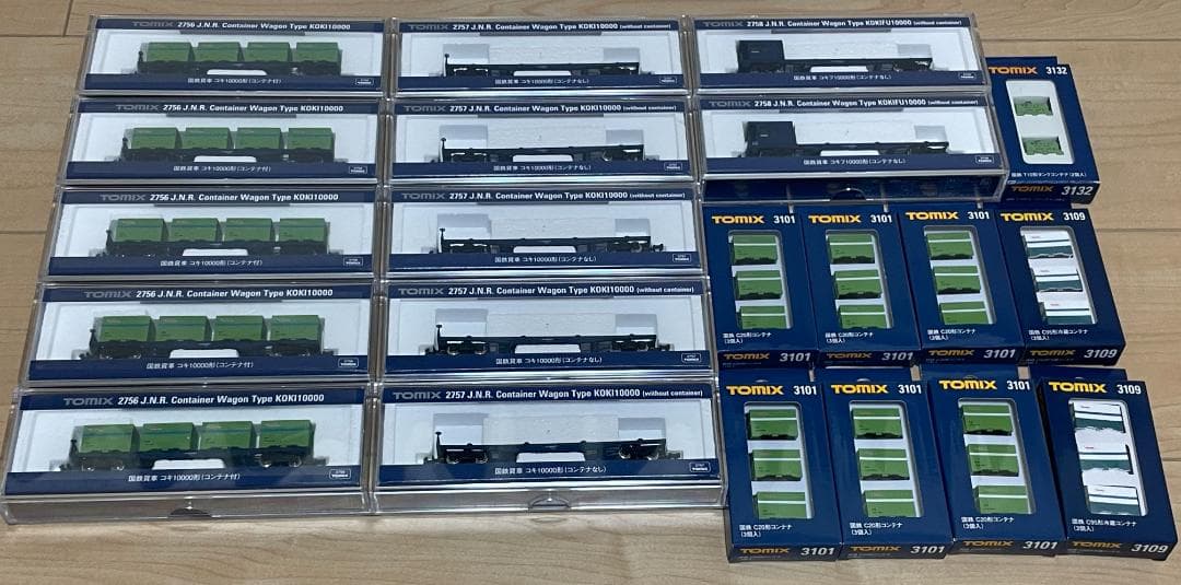 TOMIX コキ10000系×12両 ＋ 国鉄コンテナ各種 TOMIX】コキ10000形 2024年9月再生産 | モケイテツ