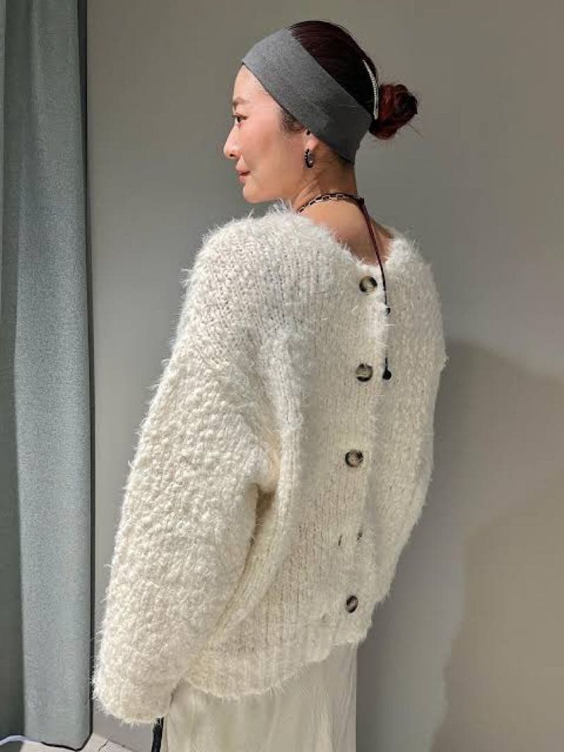 スタニングルアー 新品紙タグ付き⭐️スラブフェザーカーディガン