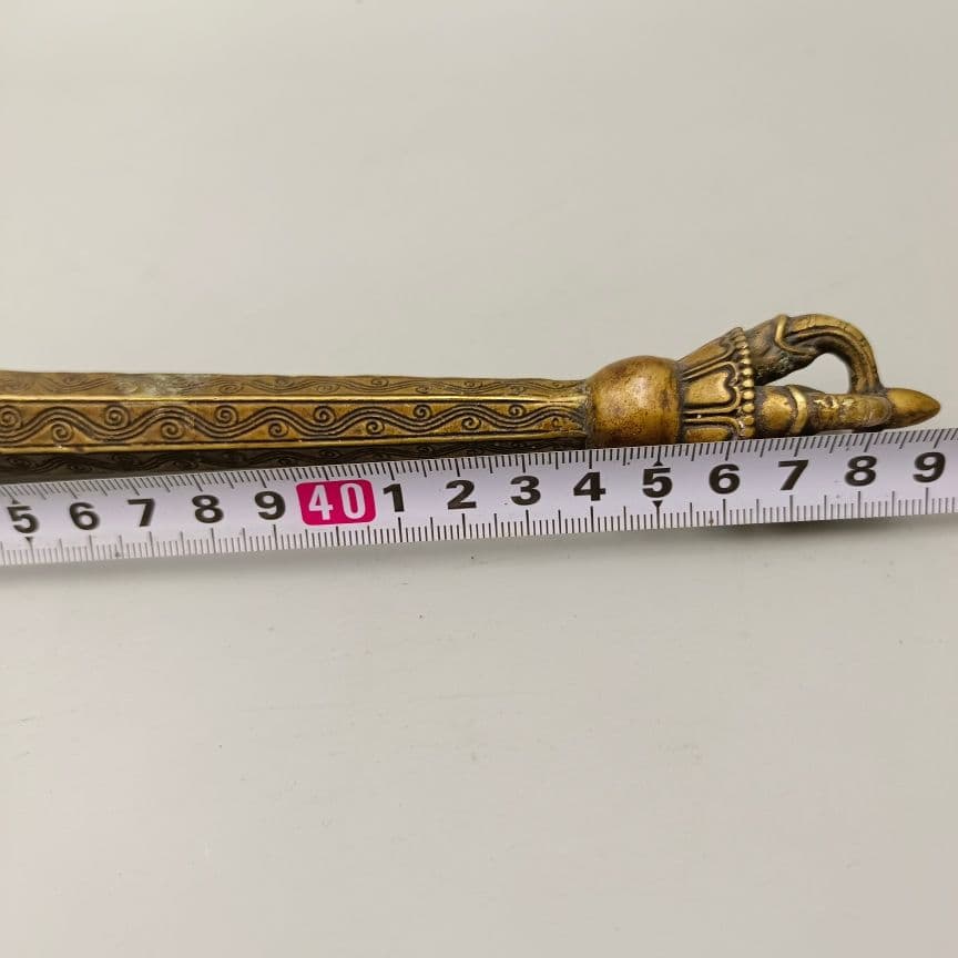 銅器 密宗伝蔵 五股金剛杵 法器 降魔仗神鞭 武器 兵器 銅