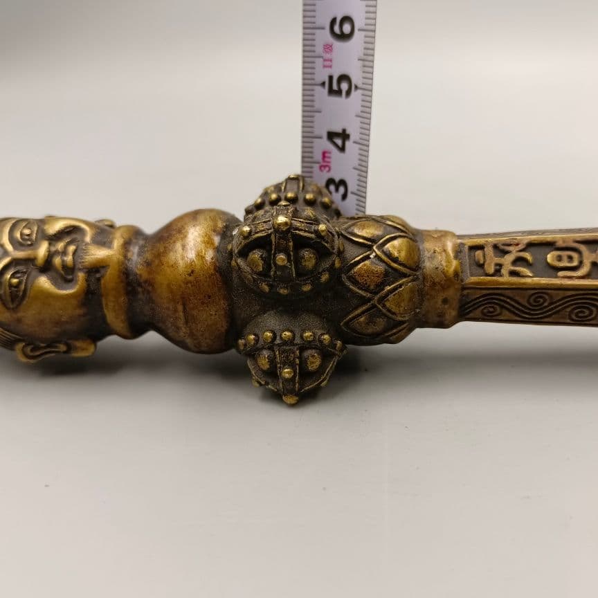 銅器 密宗伝蔵 五股金剛杵 法器 降魔仗神鞭 武器 兵器 銅