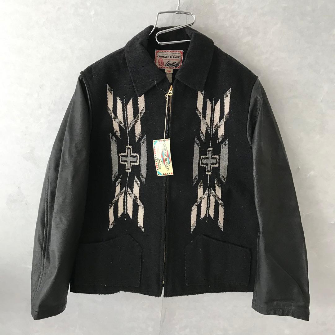 新品 indian CHIMAYO BLAMKET ジャケット ブラック 36 Indian