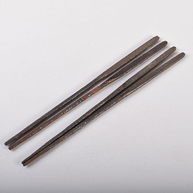 茶道具 古鉄 火箸 二組 文字あり C 6932│nangupangu.com