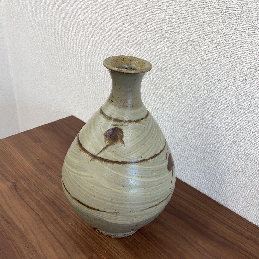 人間国宝】島岡達三 刷毛目竹文壷 - メルカリ