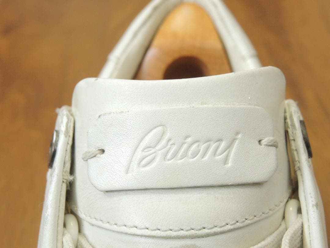 ブリオーニ Brioni レザースニーカー 6 JP24.5 最高級モデル10万