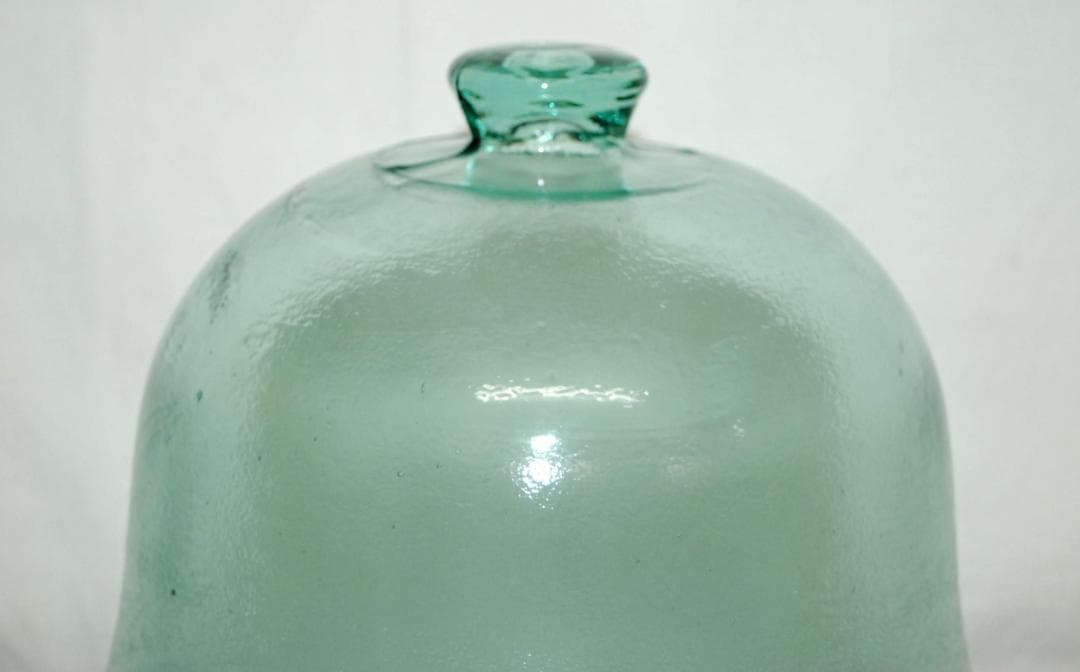 ベルジャー フレンチクローシュガラス グリーン ヴィンテージ