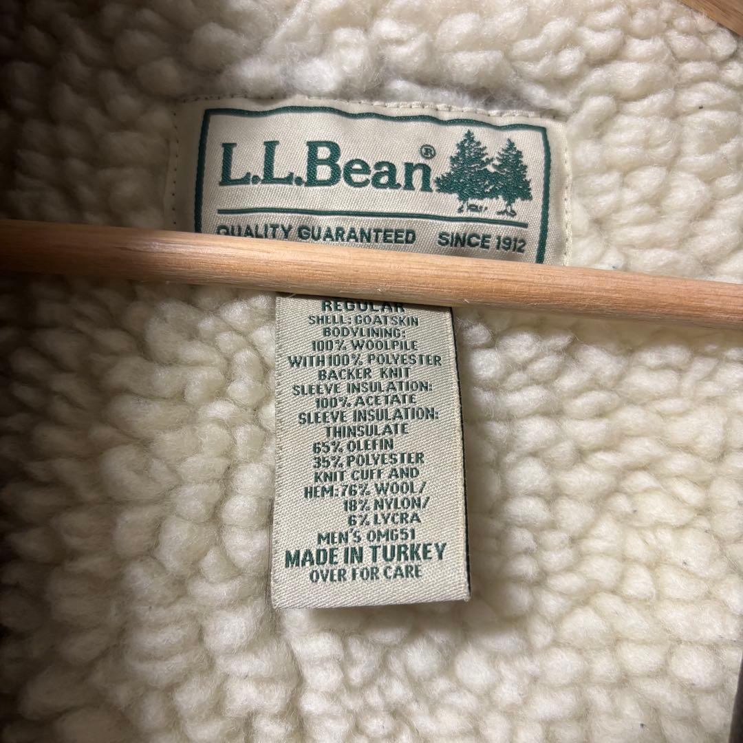 L.L.Bean レザーフライトジャケット 襟ボア G-1型　MからL相当