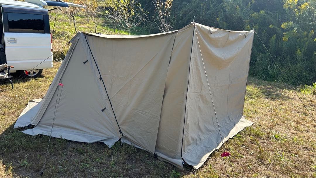 FIELDOOR パップテント TC 320 （サイドシート +前幕付き） FIELDOOR（フィールドア） | パップテント TC 320/450用サイドシート