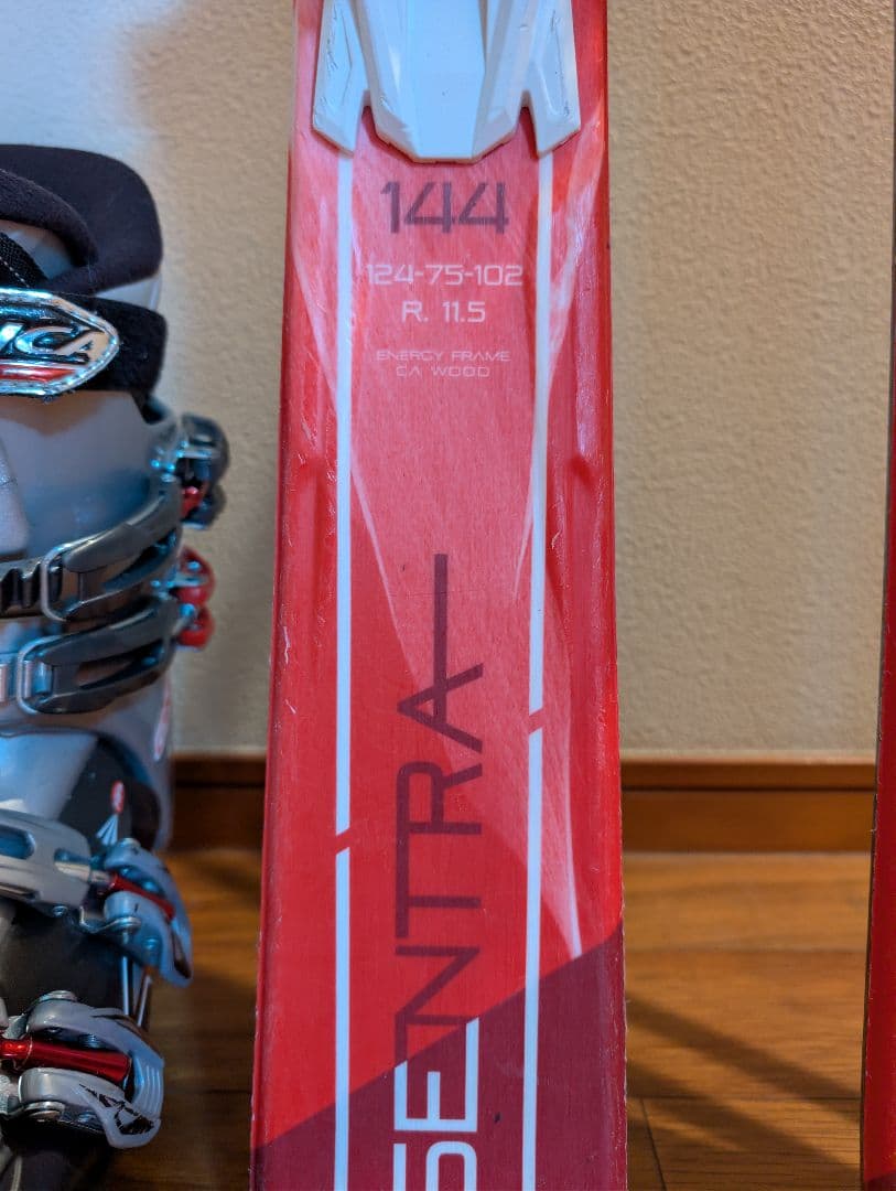 Nordica スキーセット スキー板144センチ ブーツ25.0センチ・ポール