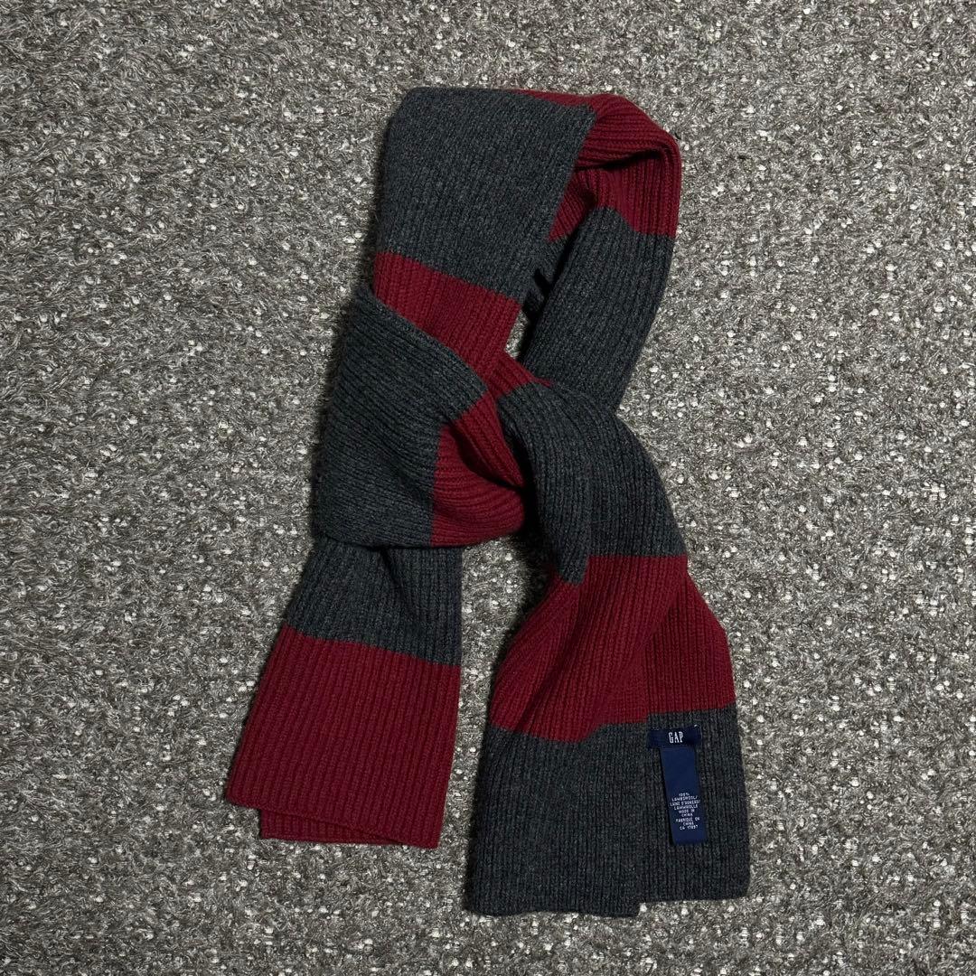 old gap マフラー ボーダー - メルカリ