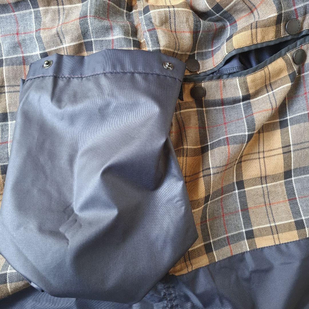 バブアーボーダーネイビーブラウンステッチ稀少!ほぼ新品 00,s 36