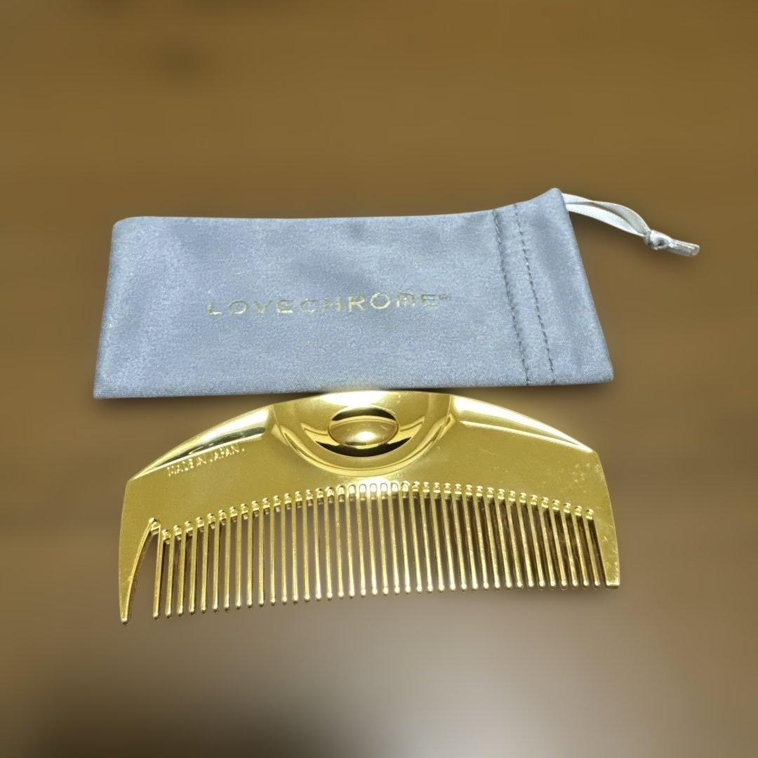 LOVE CHROME ゴールドコーム 専用ポーチ付き LOVECHROME ゴールドコーム 専用ポーチ付き - メルカリ