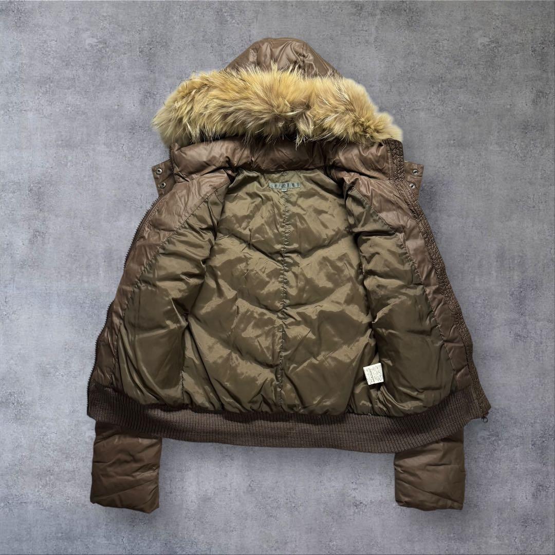 Y2K moussy ファーダウンジャケット 平成ギャル 白ギャルn2b MA1