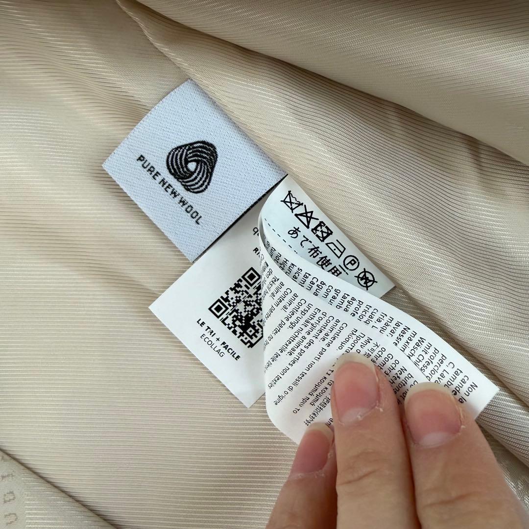 新品未使用タグ付】マックスマーラstudio現行QR付定番コートb