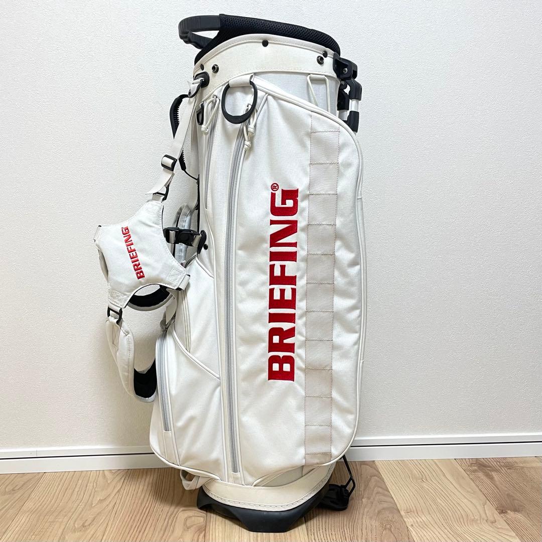 【希少】BRIEFING キャディバッグ CR-4 ホワイト ホリデー 限定 白 BRIEFING GOLF - HOLIDAY CR-4 #02 ( ホワイト ) キャディーバッグ