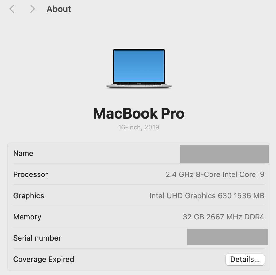 GOLD MacBook Pro 16インチ i9/32gb/1TB Apple MacBook Pro 16 in (Intel Core i9, 32GB, 1TB SSD, AMD 5500M