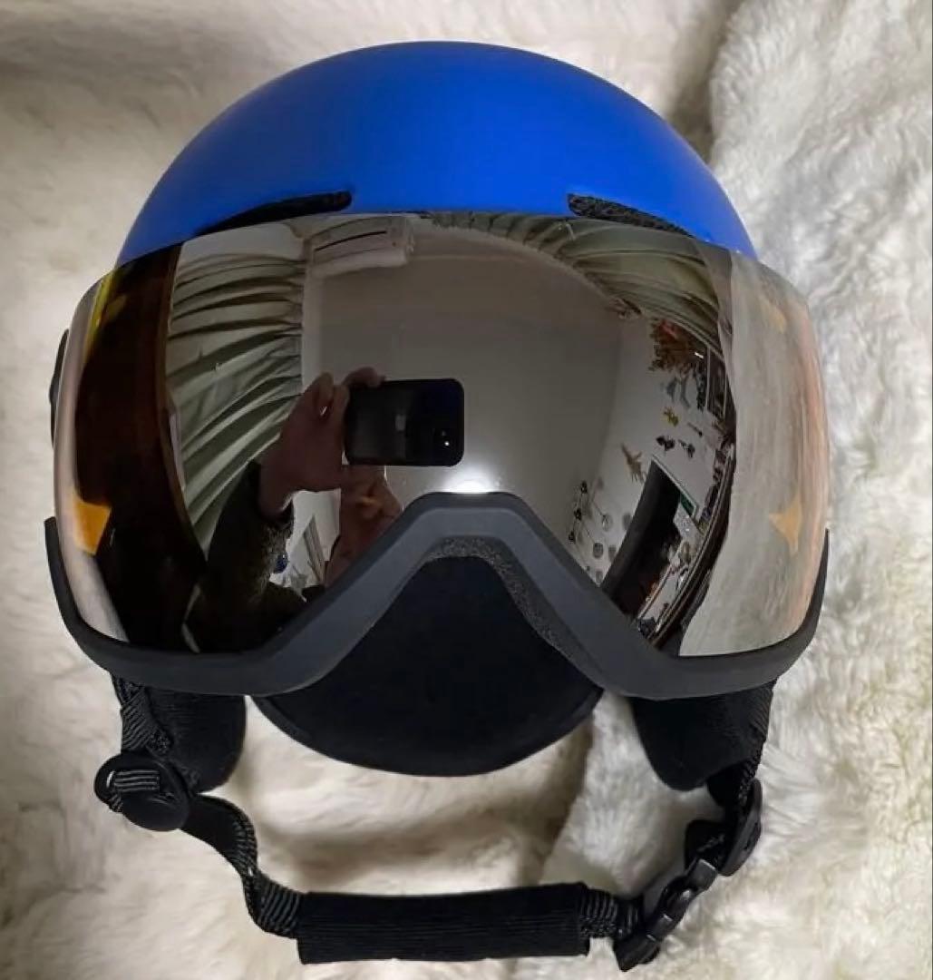 サロモンGROM VISOR Pop Blue Mat KM(53-56cm)