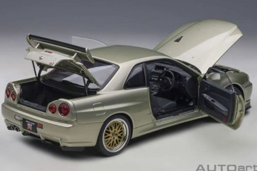 オートアート 1/18 GT-R V-specⅡ NUR BBS