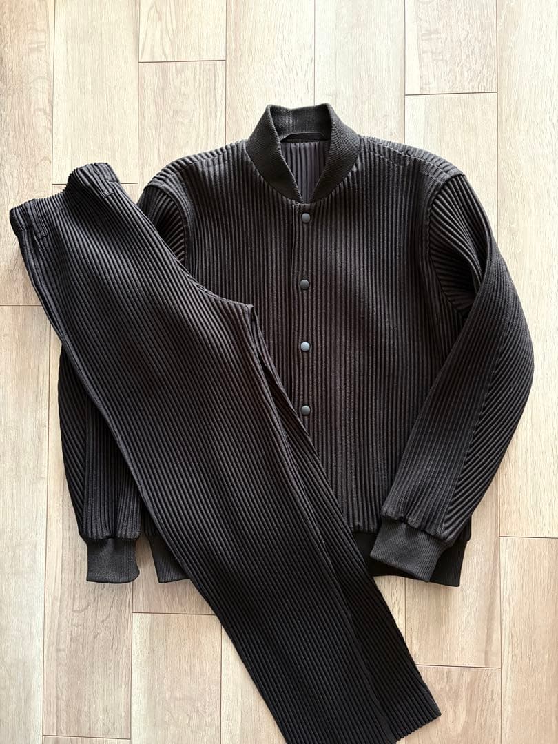 オムプリッセイッセイミヤケ　セットアップ　ウールライク オムプリッセイッセイミヤケ セットアップ ウールライク - メルカリ