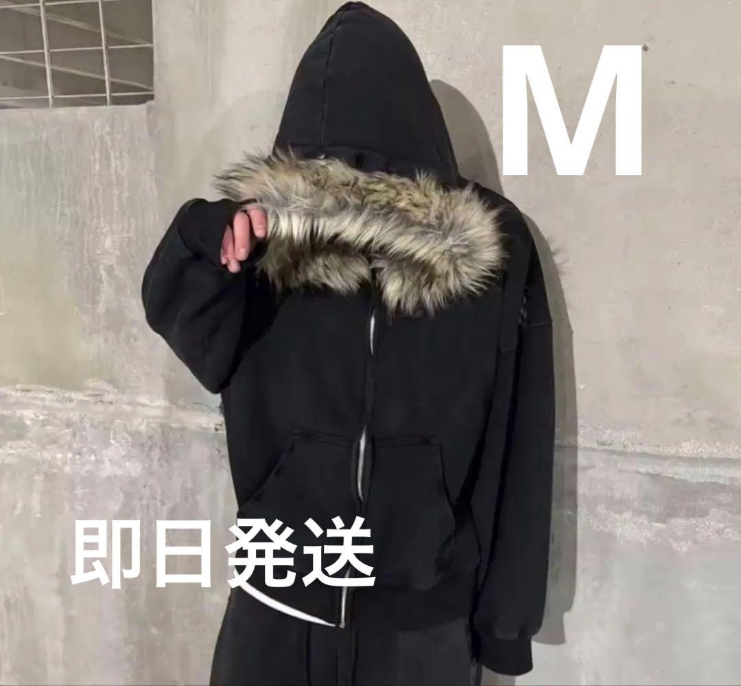 ファージップパーカーy2k グランジ sk8opium 海外ストリート - メルカリ