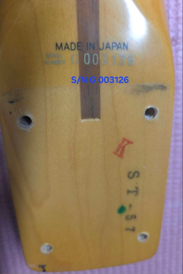 ⭐️Fender JAPAN ⭐️ST57-500ネックデイト1989/10/6 - メルカリ