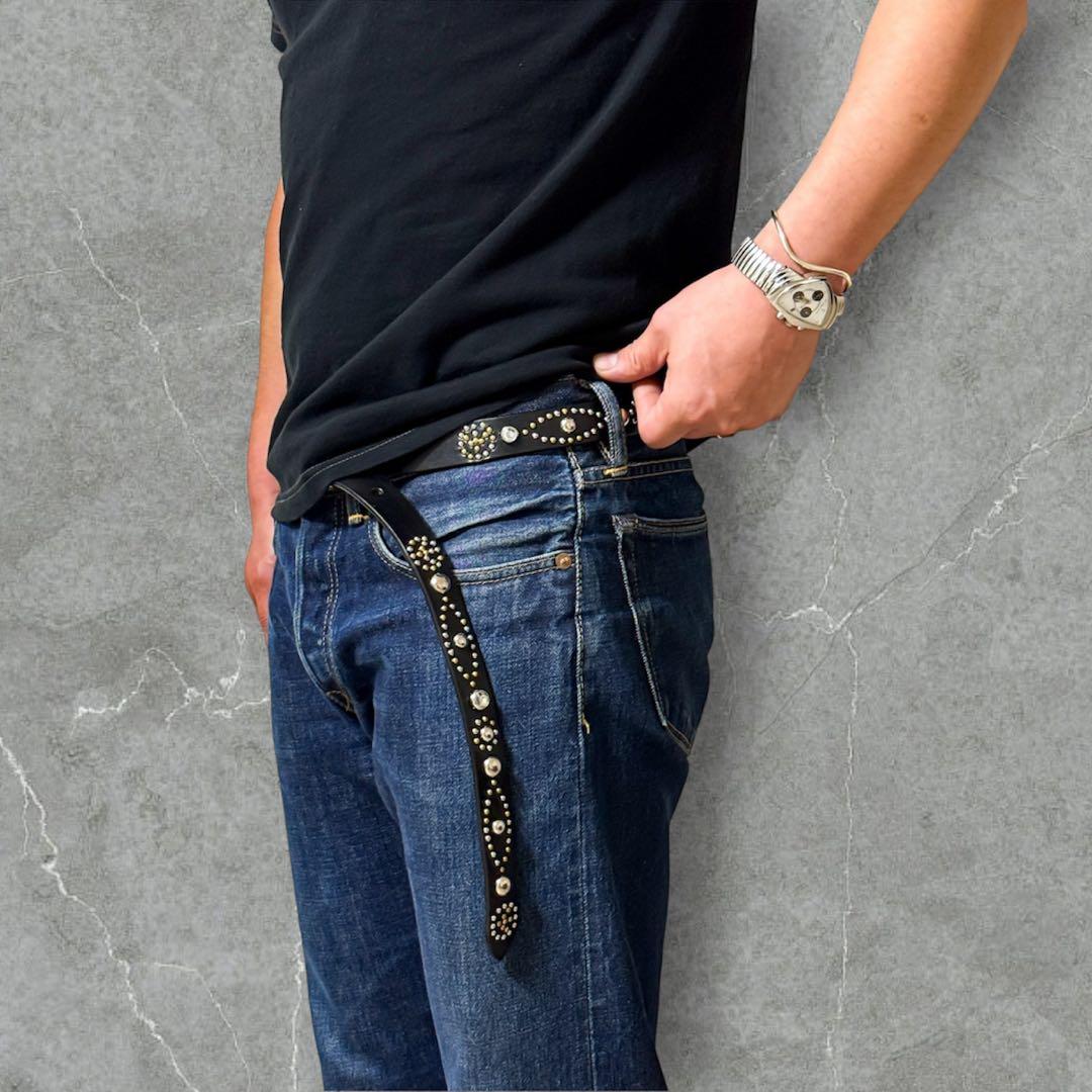 ハンドメイドナローベルトピースマークオール23mm125cm36inchの通販は