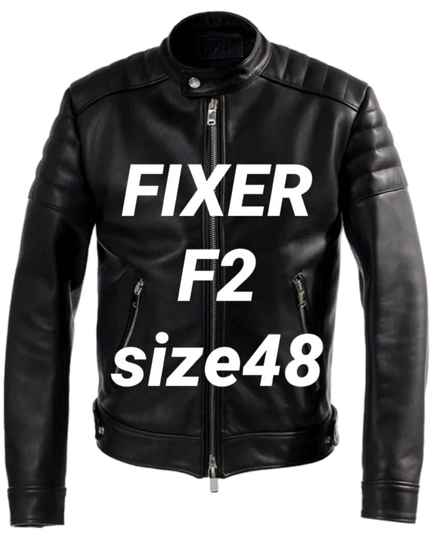 FIXER F2 シングルライダース カウレザー ブラック 48 - メルカリ