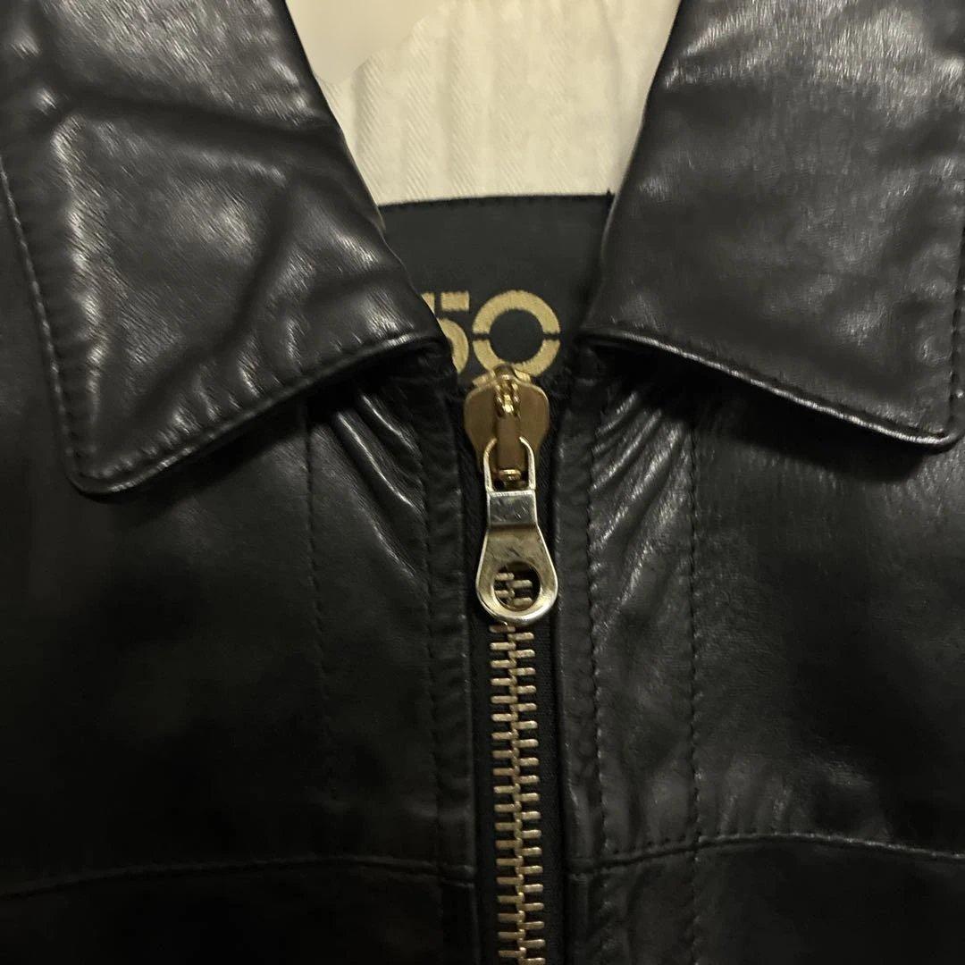 k*】様 CINQUANTA ブラックレザーライダースジャケット h503 ホー