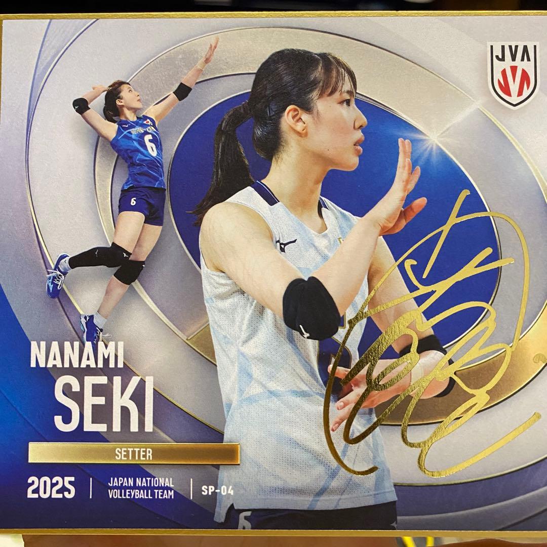 関菜々巳 バレーボール女子日本代表 トレーディングmini色紙 - メルカリ