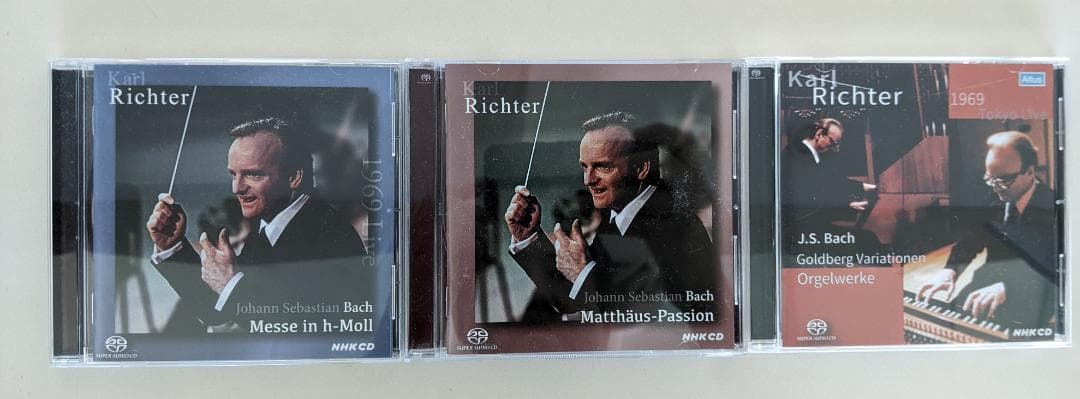 SACD　シングルレイヤー 3セット・帯付き　リヒター　バッハ　ALTUS クリスマス・オラトリオ カール・リヒター＆ミュンヘン・バッハ管弦楽