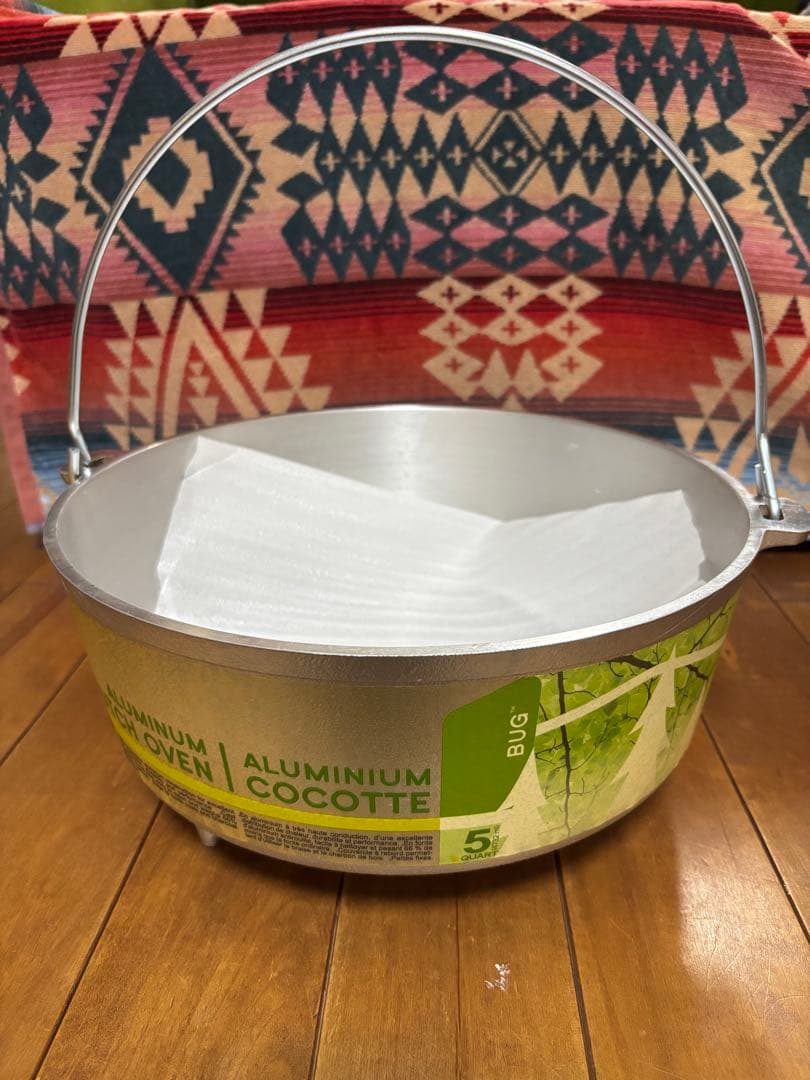 GSI アルミダッチオーブン　12インチ　新品未使用 アルミ製ダッチオーブン 【中古】GSI ジーエスアイOUTDOORS アルミ製