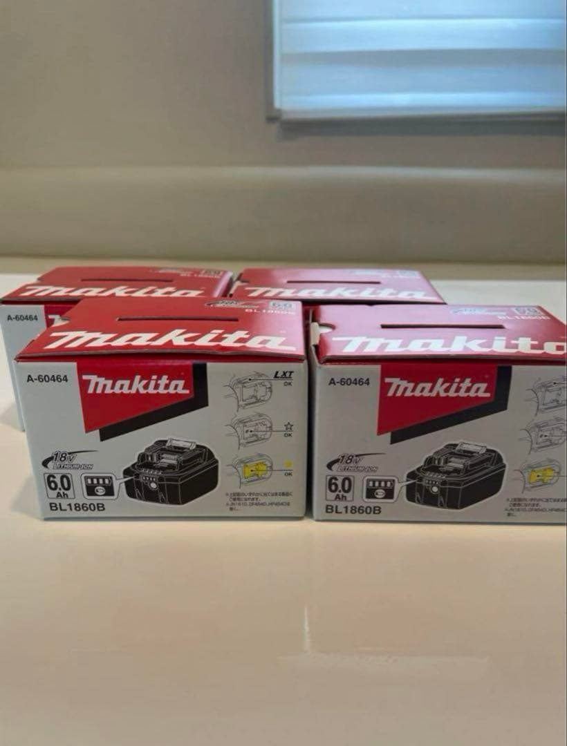 タキヨーク マキタ 純正バッテリー 新品未使用 4個セット マキタ（makita） 純正 BL1460B 14.4V 6.0Ah バッテリー 残容量表示