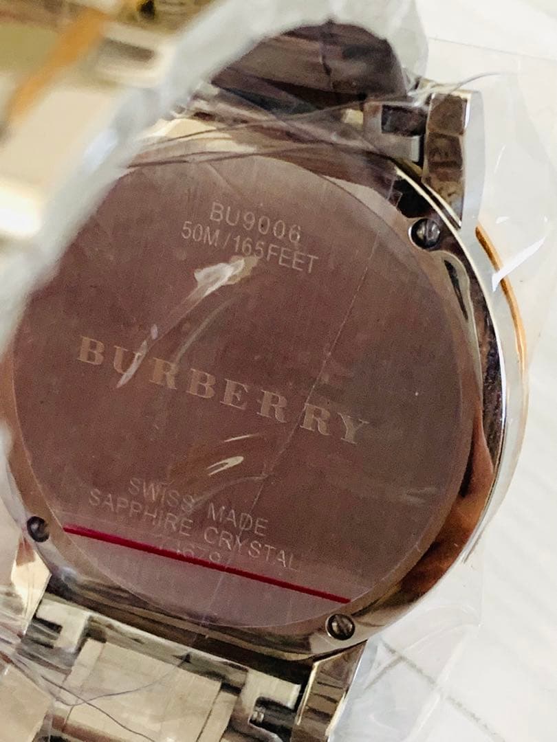 新品未使用】バーバリー 腕時計 BU9006 クォーツ 箱付 保護フィルム付