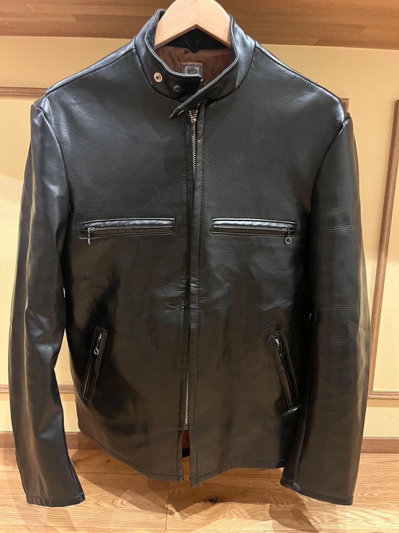 50s 60s BECK オリジナル シングル ライダース ビニールレザー 60's BECK シングルライダース - 古着屋グレープフルーツ ムーン