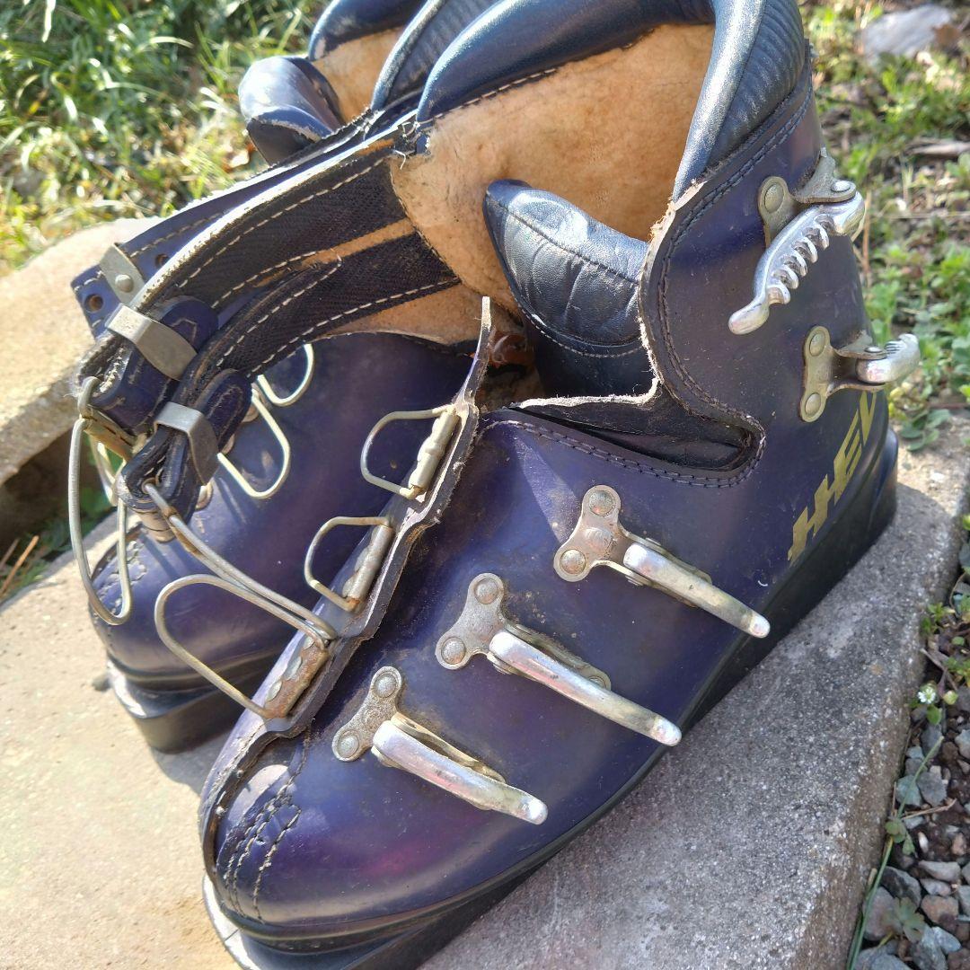 古い昔のスキーブーツ 昭和レトロ - メルカリ