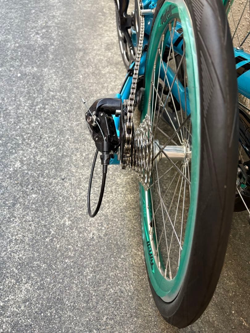 Tyrell FXα 新品未使用 ターコイズブルー ミニベロ 小径車 タイレル