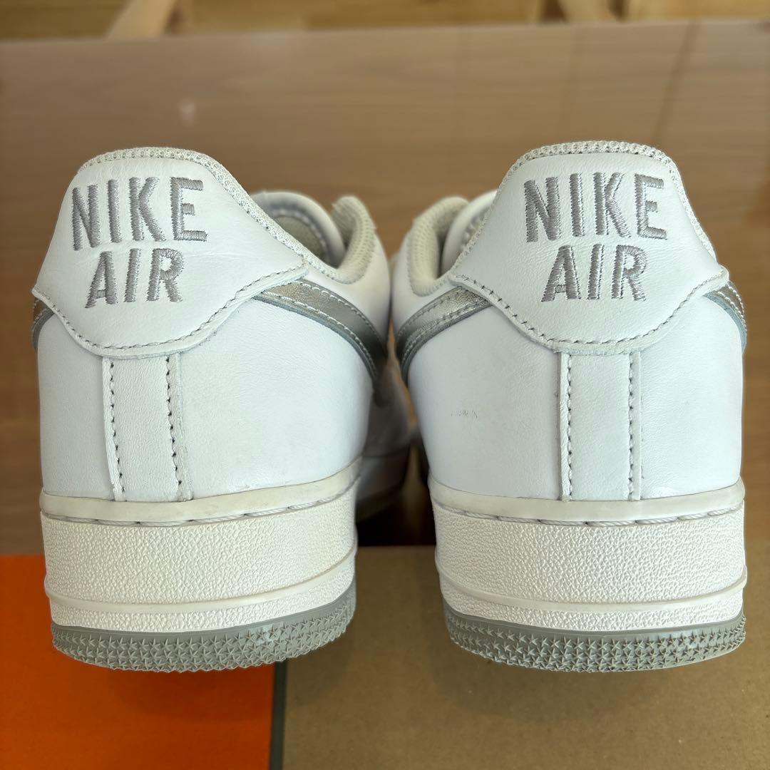 NIKE AIR FORCE 1 LOW RETRO 白×銀 26.0cm