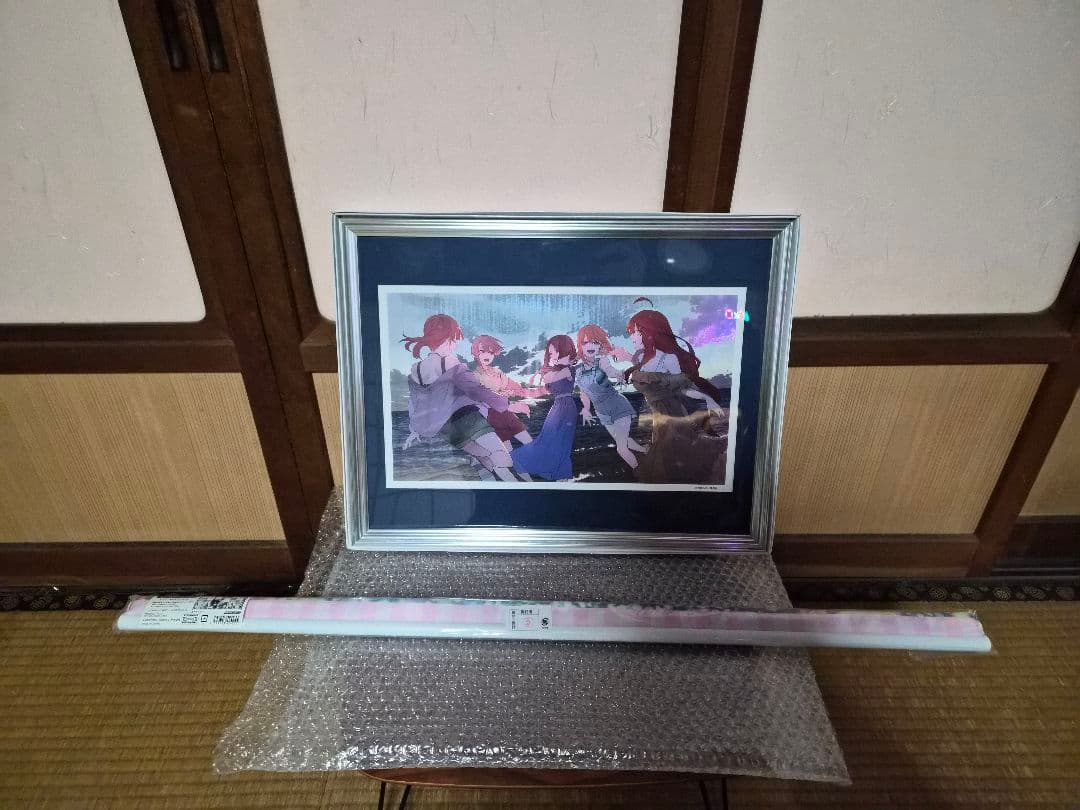 五等分の花嫁 応募者限定メタリック複製原画 五等分の花嫁展 ビッグタペストリー 応募者全員サービス】 五等分の花嫁 メタリック複製原画(B4サイズ