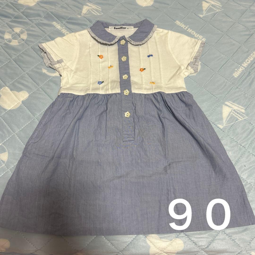 90 女の子 ワンピース familiar（ファミリア） - メルカリ