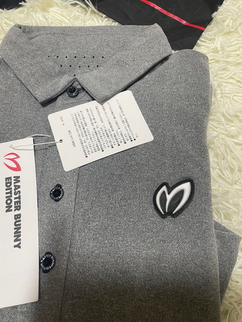 マスターバニーメンズ 長袖 ポロシャツ ワンポイントロゴサイズ6の通販