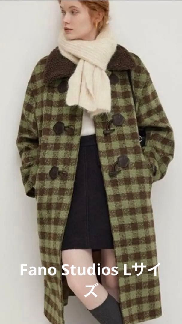 新品Fano Studiosブロックチェック ダッフルコート　Lサイズ 楽天市場】Fano Studios ブロックチェック ダッフルコート FD23W301