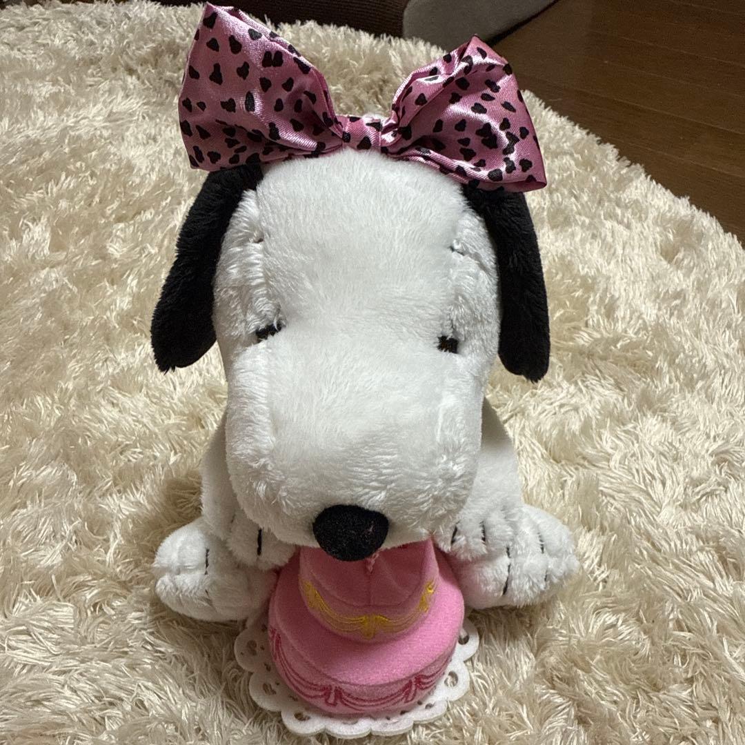 スヌーピー ベル ぬいぐるみ リボン付き - メルカリ