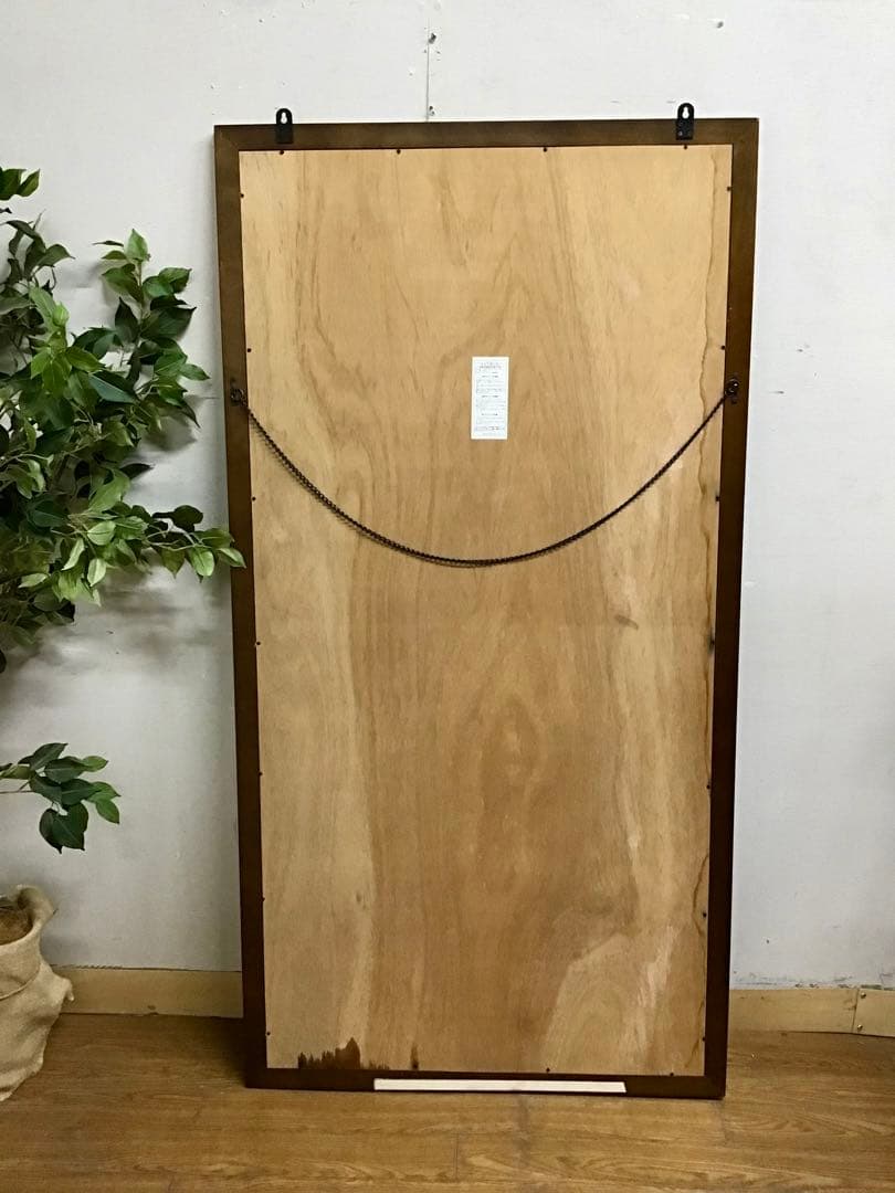 pyo様専用☆管339☆アンティーク調☆木製大型ミラー☆ジャンボミラー