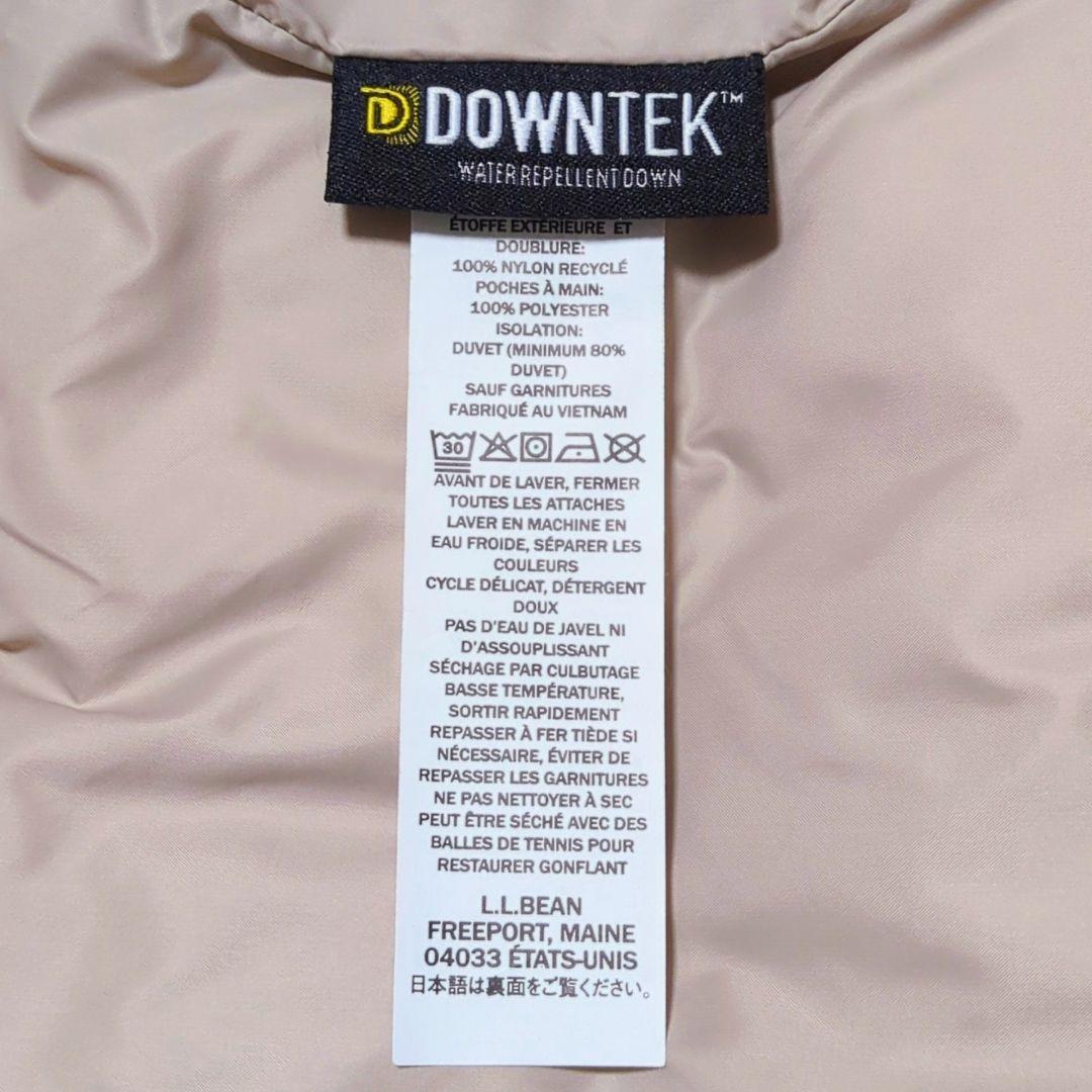 L.L.Bean♦バウンドレス ダウン パファー ジャケット ロゴ ベージュ M