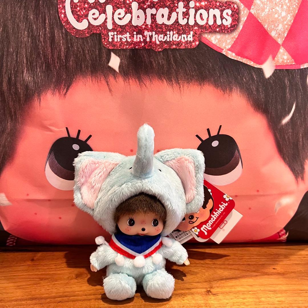 モンチッチ タイ限定 ベビチッチ ゾウ ブルー - メルカリ