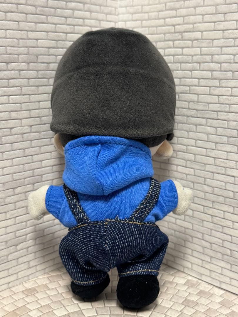 Aぇ 正門良規 青パーカー、紺色オーバーオール はぴぬい ちびぬい