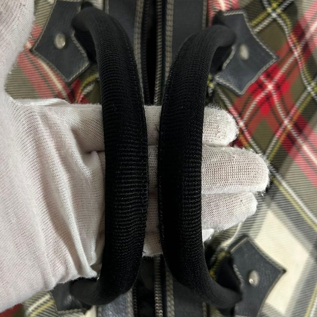 美品】ヴィヴィアンウエストウッド ダービー ボストンバッグ チェック