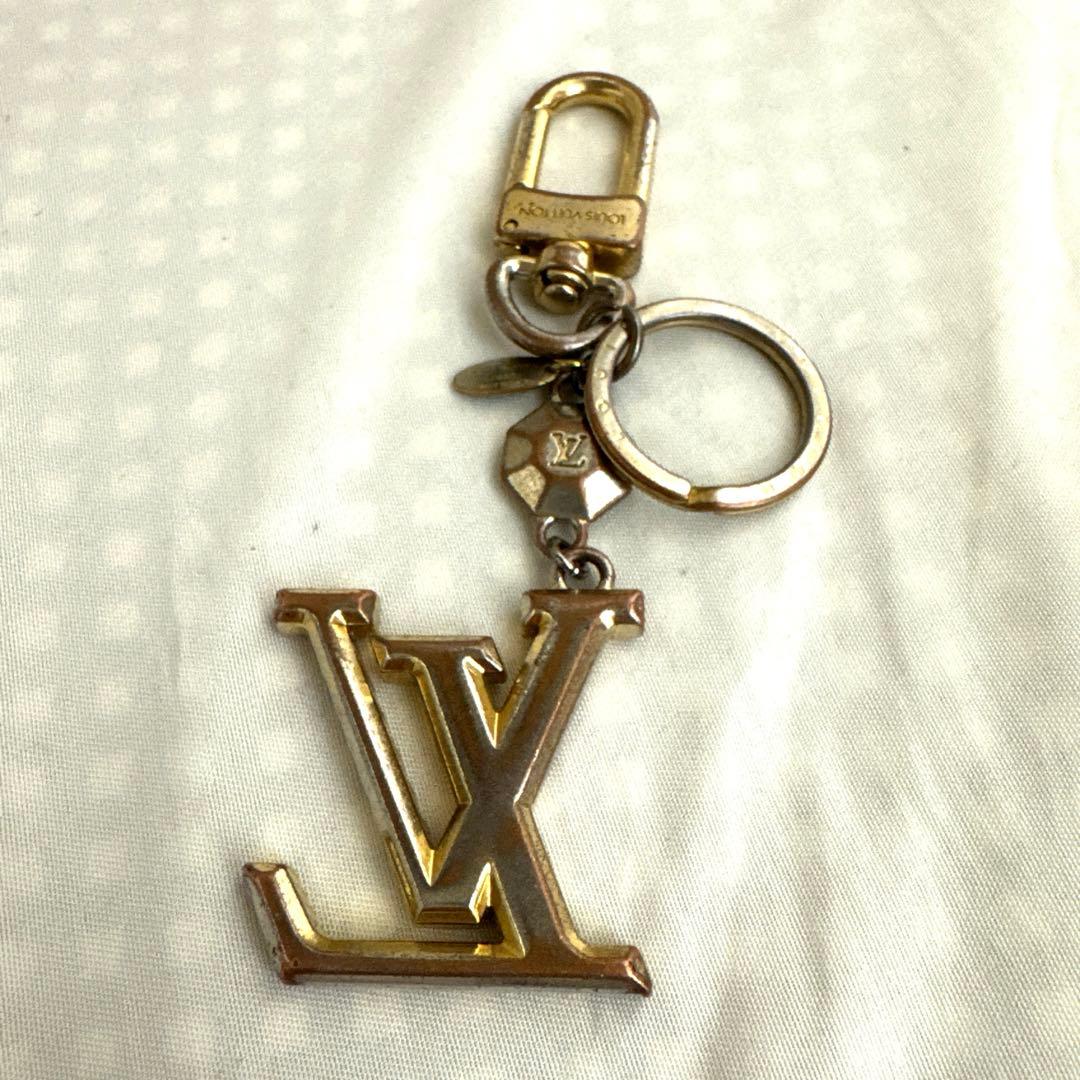 LV キーホルダー ルイ・ヴィトン キーホルダー キーリング ゴールド