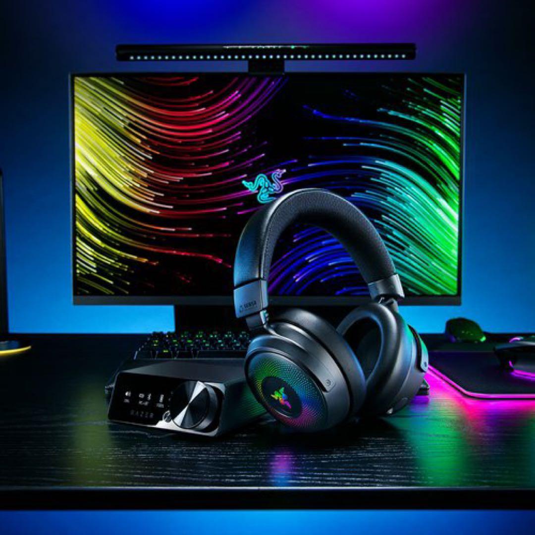 Razer クラーケンv4pro Razer Kraken V4 Pro Wireless Gaming Headset with Control Hub, RGB