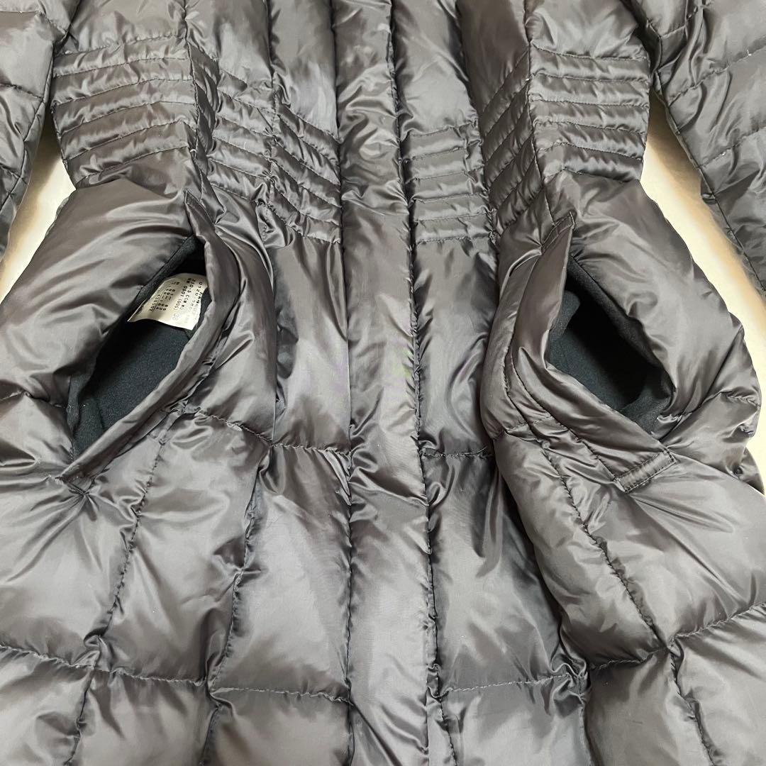 23区 ダウンコート シレータフタ Aライン フード ラクーンファー 黒38