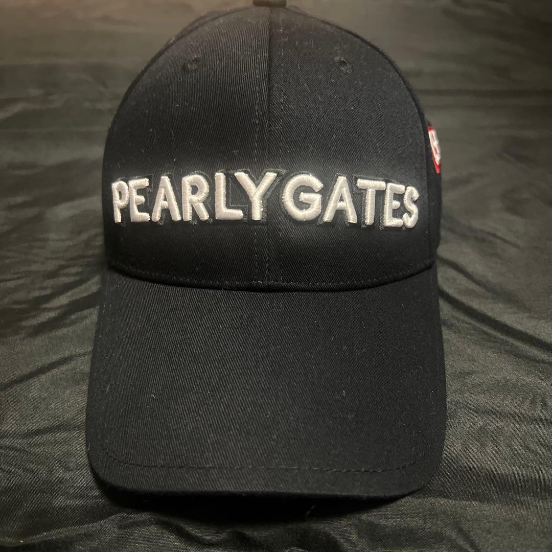 パーリーゲイツ ブラックキャップ 立地刺繍 - メルカリ